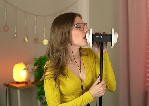 【Emma Ruby ASMR】asmr助眠 十种方式舔耳让你快速放松 无与伦比的体验 古希腊掌管...