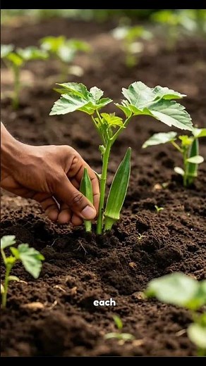 One Okra Seed Can Grow Many Harvests Backyard Okra Farming from Seeds #easyfarming