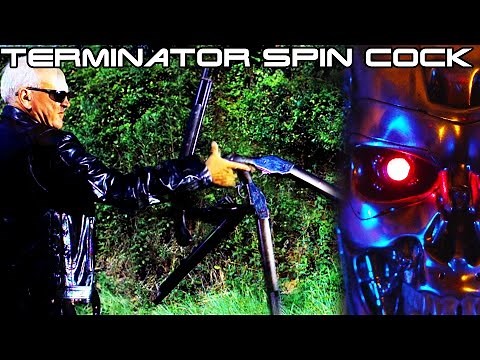 Terminator M1887 shotgun spin cock with live ammunition! | Gun Myths with Jerry Miculek (4K)