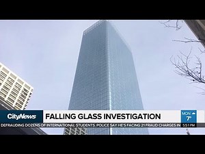 Glass falls from downtown Calgary highrise for second time in two weeks