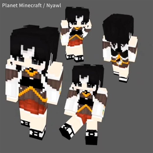 Minecraft HD Skin Speed paint | Moon Rabbit 🖤🐰 OC