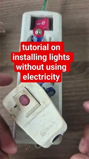 tutorial on installing lights without using electricity