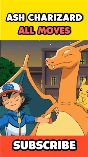 Ash Charizard All Moves 🔥 // Ash के Charizard के All Attacks #poketaxanime #superarcanine #shorts