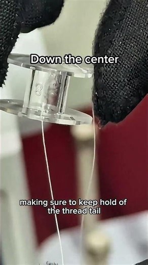 STOP ✋ WINDING bobbins until you try this! Down the center hole.