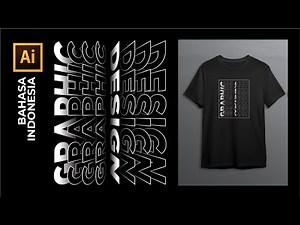 Inspirasi Desain Baju Kaos dengan Teknik Flip Text Effect di Adobe Illustrator