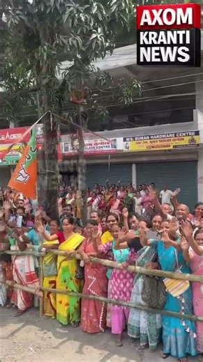 📍 বৰপেটা ৰোডত নৰেন্দ্ৰ মোদী। #axomkrantinews #election2026 #BreakingNews #election #news #assam