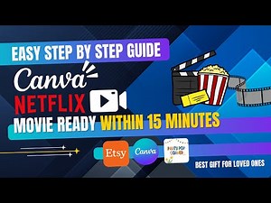 NETFLIX Movie Template - How to Edit Netflix Movie Gift in Canva | Step-by-Step Tutorial !