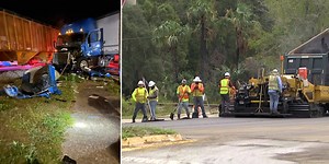 Crews detour semi-truck traffic away from Hawthorne after train crash
