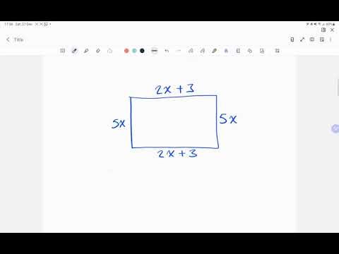Perimeter - Algebraic expressions