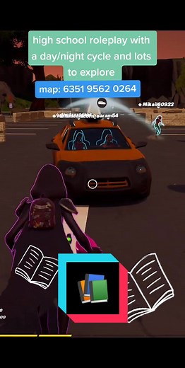 chill vibes only at night in high school roleplay #fyp #gaming #fortnite #roleplay #highschool