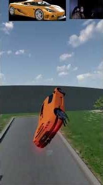 BeamNG.Drive Test With Koenigsegg. #beamngdrive #beamngshorts #shorts