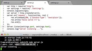 #06 設定を外部ファイルに移してみよう | Node.js入門 - プログラミングならドットインストール