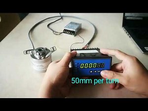 How to set the indicator connecting with SSI output absolute encoder