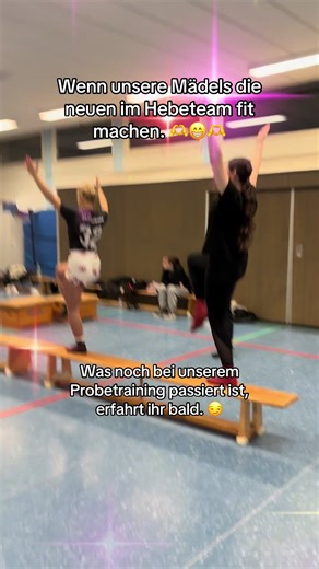 Hier habt ihr mal nen kleinen Einblick. Was sonst noch passiert ist bei unseren Probetrainings, erfahrt ihr früh genug. 😜✌️ #karnevalistischertanzsport #tanzgarde #karneval #garde #heben