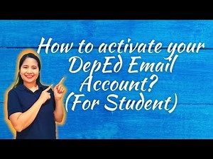 How to activate DepEd Email Gmail Account for Students (Online Education) by Olivia Aguila