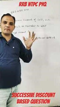 trick to solve successive discount based question#discount#sscmaths#ssccgl#maths#mathstricks#learn