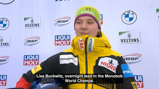 🗣️ Interview with BMW IBSF World Championships 2024 Women's Monobob leader after 2 of 4 heats - Lisa Buckwitz. ✨ #IBSF100 #BMWIBSFWorldCHs2024 | IBSF - International Bobsleigh & Skeleton Federation