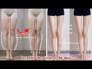 🔥Top Exercises to Get Straight Legs in 30 days | 4 best longer Legs & Slim Stretch Exercises🔥