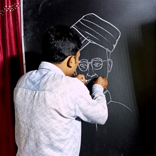 1.5M views · 19K reactions | Dr Sarvepalli Radhakrishnan Drawing #teachersday #art #artist #drawing #kids #howto #tutorial #Amazing | Art India | Facebook