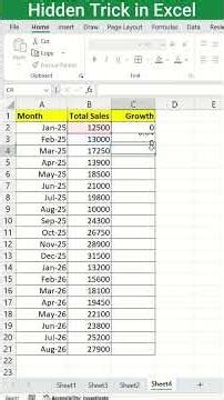 Calculate Monthly Sales Growth in Excel 😱