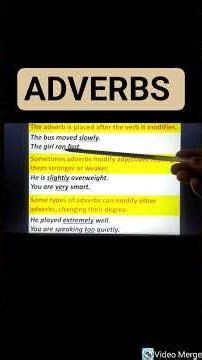 Adverbs & their uses