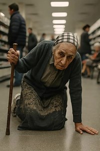 1.2K views | An elderly woman fell in the middle of the store, but no...