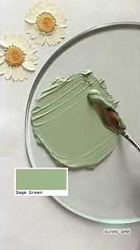 How to make Sage Green | Colour Mixing Tutorials | #shorts #art