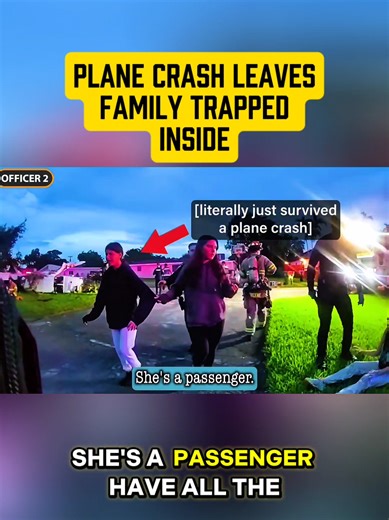 PLANE CRASH LEAVES FAMILY TRAPPED INSIDE #bodycam #usa🇺🇸 #police #plane #investigate