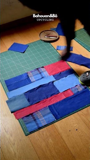 Sac en patchwork de vêtements #upcycling