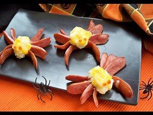Hot Dog Spiders - make hot dog spider recipe