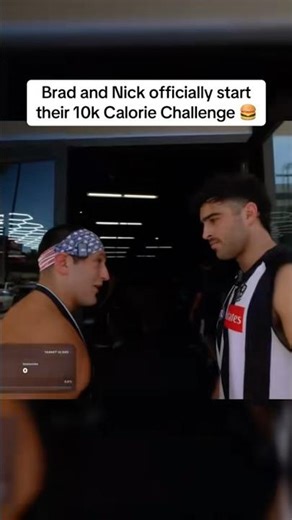 Brad and Nick start their 10k Calorie Challenge 😭 #bradkraut #twitchclips #funny #shorts