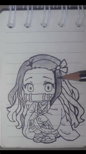 Cute Nezuko drawing | Demon Slayer Fan Art