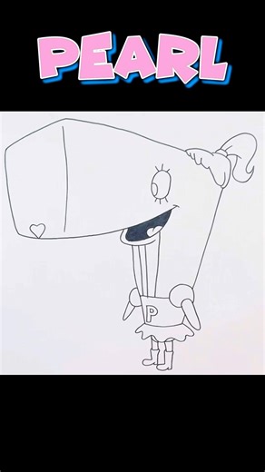 Pearl Krabs Drawing in 8 Seconds! ⚡✏️