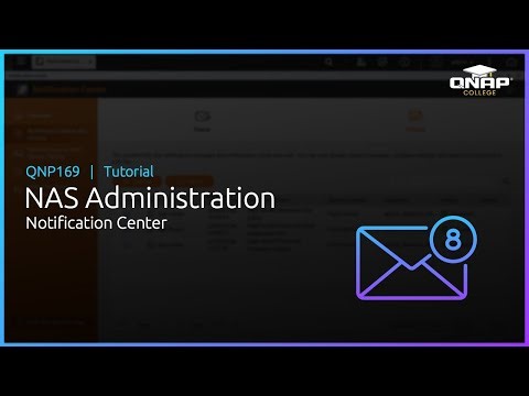 QNP169 NAS Administration: Notification Center