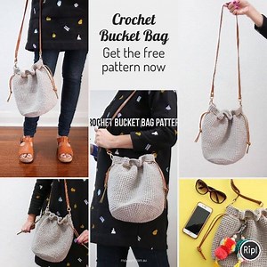 Easiest crochet bag pattern ever. On My Poppet MAKES now http://mypoppet.com.au/makes/2017/08/crochet-bucket-bag-free-pattern.html | My Poppet