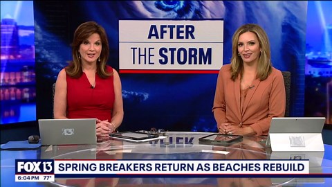 Spring breakers return as beaches rebuild