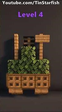 Five Levels of Oak Windows in Minecraft #minecraft #buildingtips #survivalmode