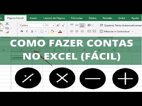 COMO FAZER CONTAS NO EXCEL