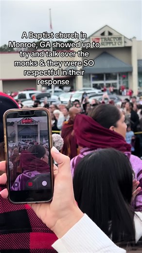 #protest #christians #monkswalkforworldpeace☮ #monroegeorgia #walkforpeace