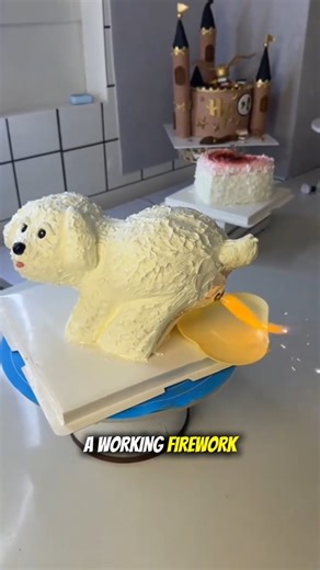 Cake with fireworks!💥💥