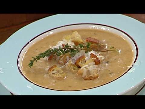 Garlic Soup with Creole Croutons | Emeril Lagasse