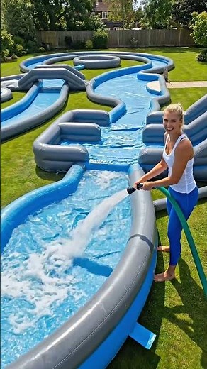DIY Inflatable Water Channel Project