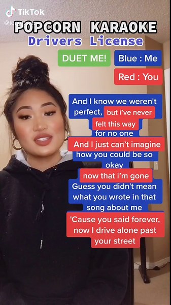 Drivers License Karaoke Duet | Popcorn Challenge