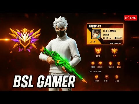 LIVE ON 🔴 Free Fire LIVE || FreeFire Live Stream || BSL GAMER