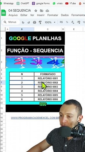 📊 Descubra como usar a função sequência no Google Planilhas de forma profissional e impressionante!
