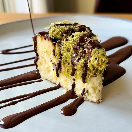 Lucy Wang’s Dubai Chocolate Basque Cheesecake