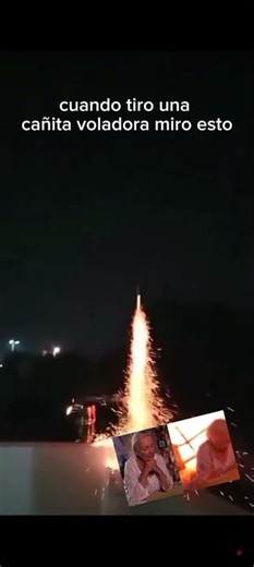 yo cuando quiero tira un Cohete o cañita voladora en navidad pasa esto