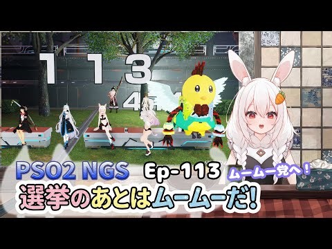 【PSO2 NGS/Ship10】EP-１１３.選挙の後はムームーといっしょ！【RVC】