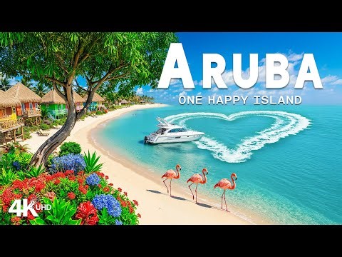 [4K] Aruba 2025 🇦🇼 Explore the Beauty of Aruba’s Desert & Beaches Aerial Views with Deep House Chill