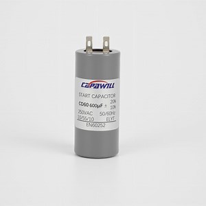 [Hot Item] Gray Electrolytic Capacitor Starting Capacitors 600UF 250VAC 2pins for AC Motors